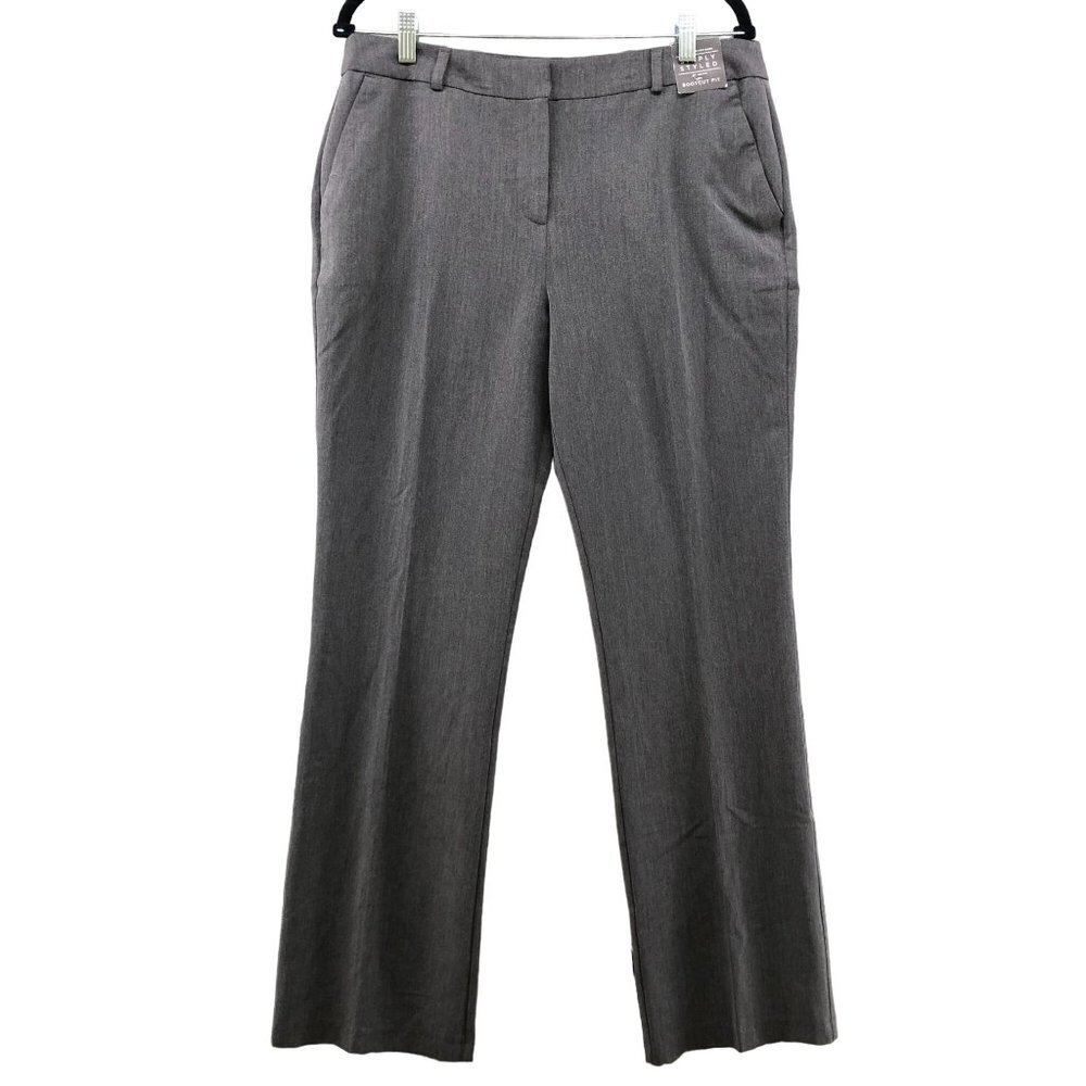 Simply Styled Sears Bootcut Dress Pants Gray High Rise Womens Size 10A Essential